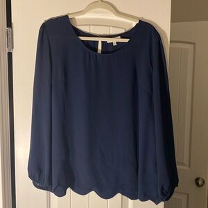 Scalloped blouse